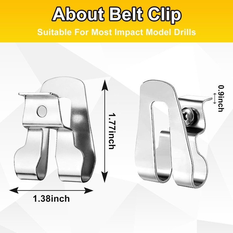 8PCS Belt Clip for Ryobi, Belt Hook with Screw for