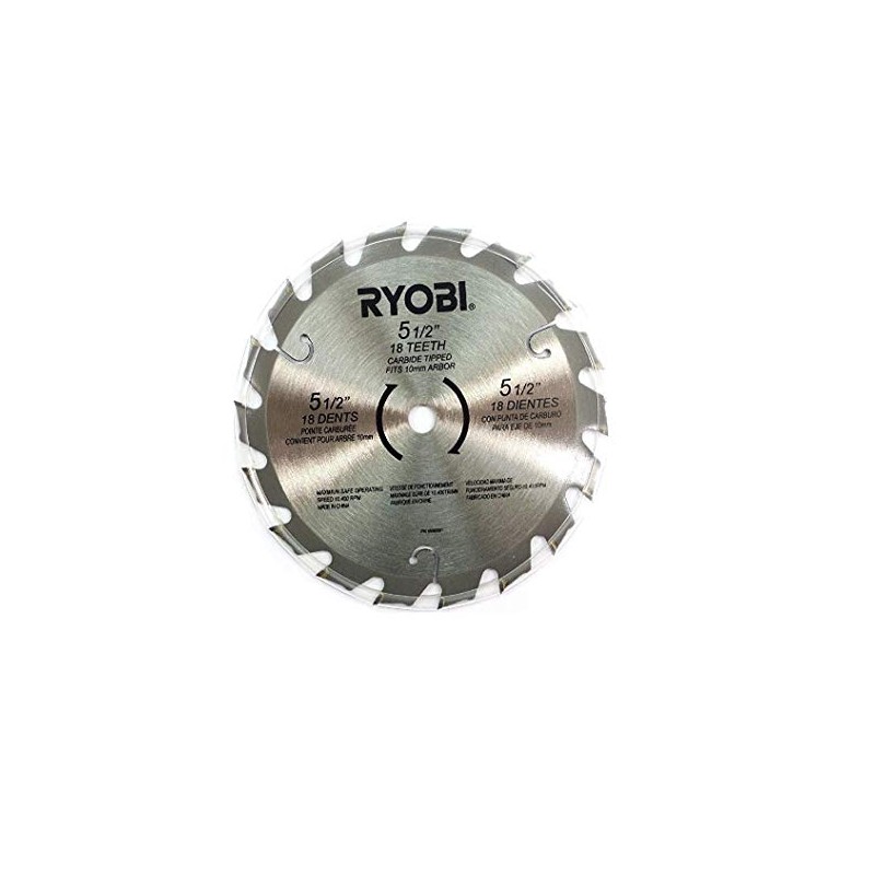 (2) Ryobi 5 1/2" 18 Tooth Carbide-Tipped Circular Saw Blades