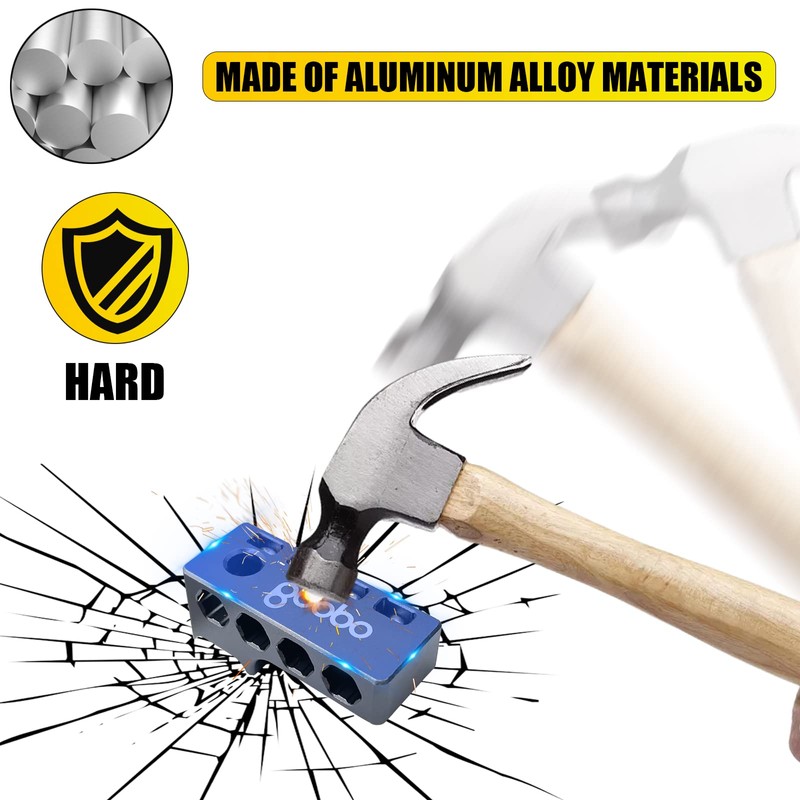Aluminum 1/4-Inch Hex Bits Holders Fit for Dewalt Wrox Cordless