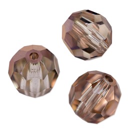 Preciosa Crystal Round Bead 6mm Crystal Capri Gold (Package of 20)