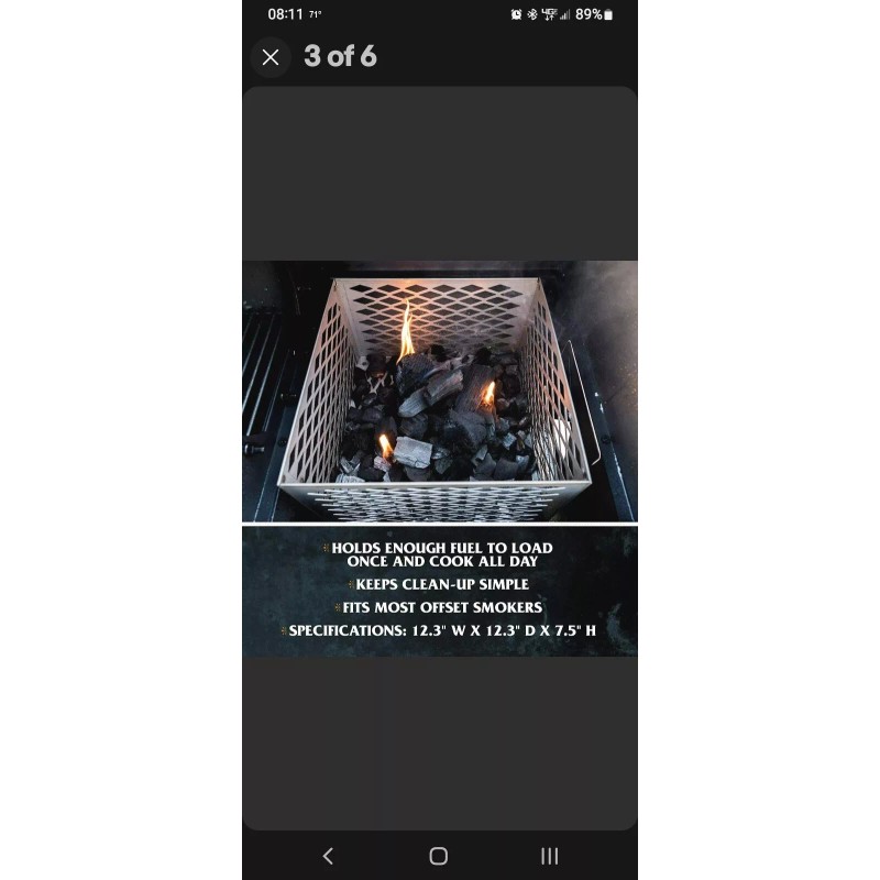 Oklahoma Joes New Oklahoma Joe's Charcoal Basket Universal Stainless Steel