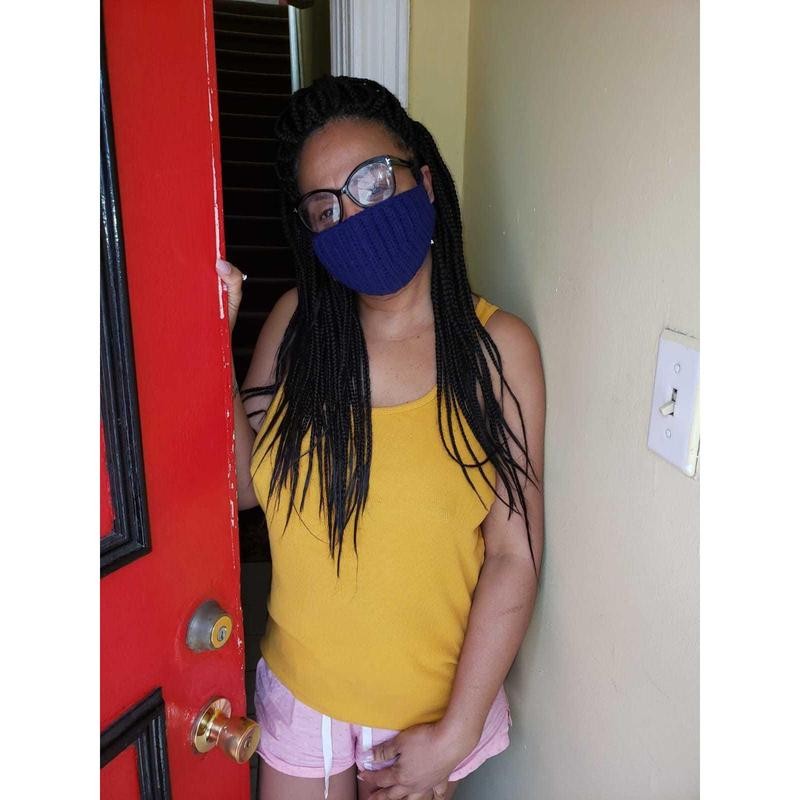 Iris Crochet Face Mask - Size: ADULT SMALL