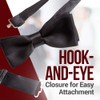 Hold'Em Bow Tie For Mens Satin look Solid Color Adjustable