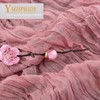 Pack of 2 Cheesecloth Table Runner, Dusty Rose, 90 x