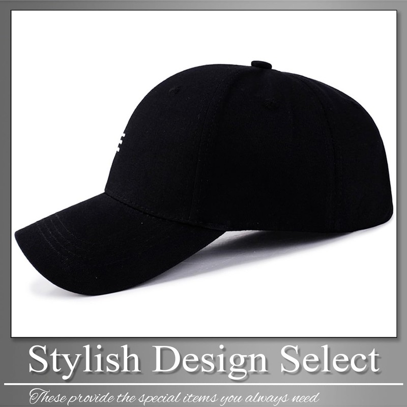 Buzz Selection CAP752 Men's Hat, Cap, Logo, Black, White, Stylish,
