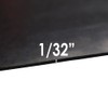 EPDM Rubber Sheet, Black, 60A, 0.031" x 36" x 96"