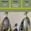 Knobs By Blossom Vintage Antique Brass Iron Wall Hooks Tie