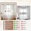 Wolistsa Boho Decorative Double Curtain Rod, 36-122 Inch, White Wood