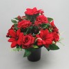 Christmas grave arrangement 25cm (10 inches) in grave pot/vase with