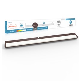 Leetdud Under Cabinet Lighting Motion Sensor Hardwired, 32 Inch 16W Dimmable, 5 CCT 2700/3000/3500/4000/5000K, Eyes Care Design Linkable Under Counter Lights for Kitchen, Sink, ETL Listed, Bronze