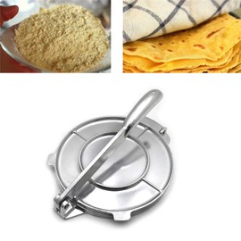 SMT- Aluminum Tortilla Press 6" Wide 10" Handle Maquina para hacer tortillas [P/N: SMT-ET-COOK005-16-SR]