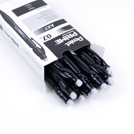 Pentel PRIME Mechanical Pencil, Writing, Drawing, School Supply, Pre-loaded with Lead, 0.7mm Medium Point, Black Barrel, AX7A, Box of 12