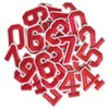 FR 30 Pcs Iron on Numbers Patches, Varsity Numbers 0-9