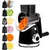 SUSTEAS Rotary Cheese Grater Hand Crank, Kitchen Shredder Vegetable Slicer