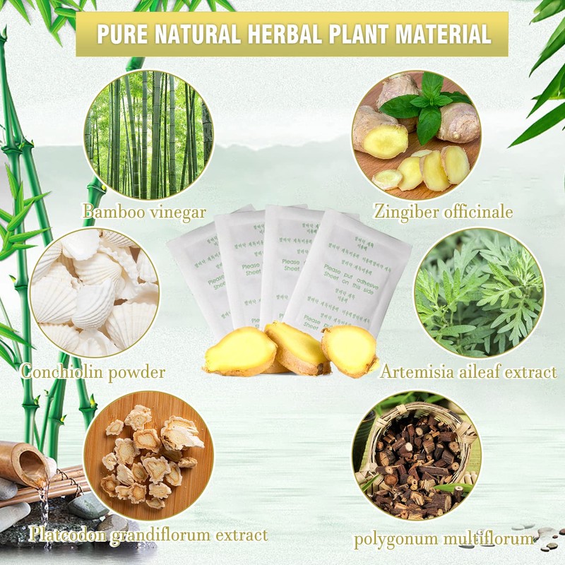 24 Pieces Detox Foot Pipes Natural Detox Patch (Ginger)