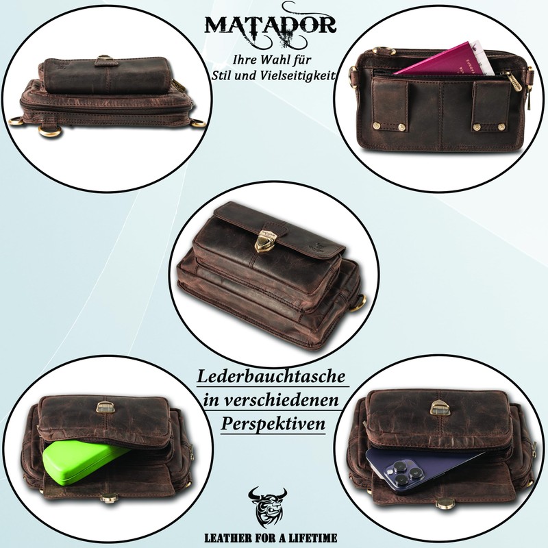 MATADOR (3 in 1 bag) "Cairo" 3119, dark brown
