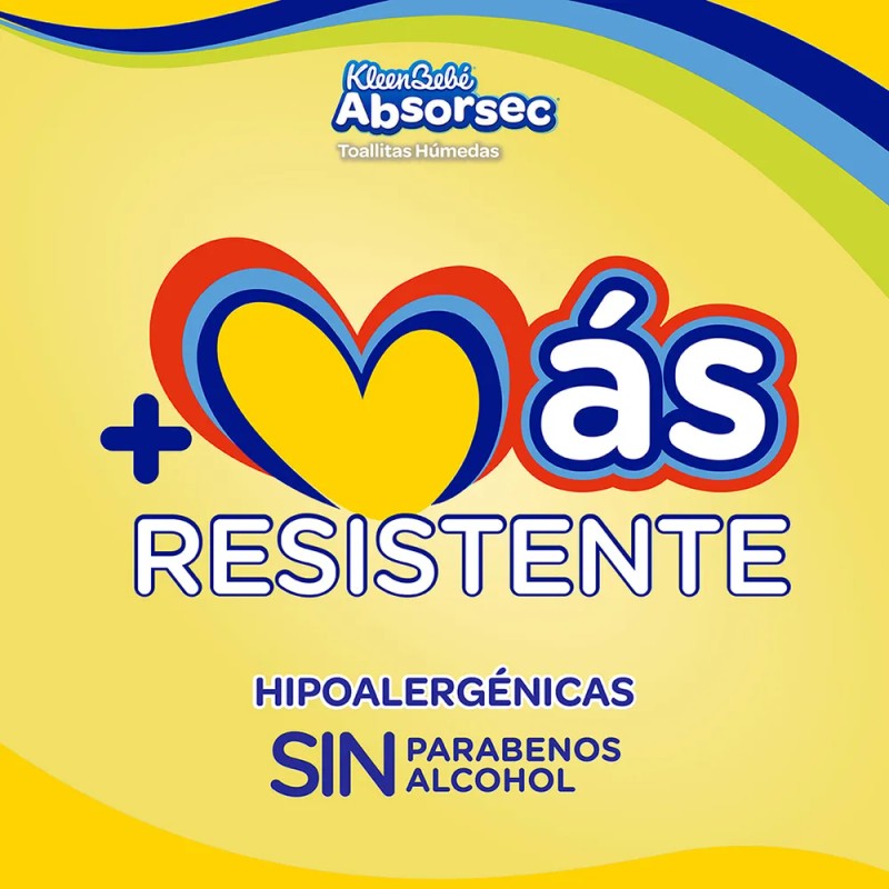 Toallas Humedas Kleenbebé Absorsec Limpiecito 120 Toallitas