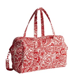 Vera Bradley Premium Cotton Miramar Weekender, Paisley Key