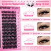 Eefofnn DIY Lash Extension Kit Spikes Lash Clusters Wispy Eyelash