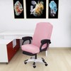SARAFLORA Office Chair Covers- Medium, Pink- Removable Computer Chair Cover