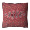 Red Peacock Large Indian Meditation Floor Pillow Cover 35" X