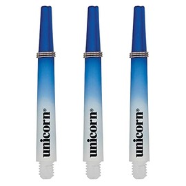 Unicorn Dart Shafts | Gripper 3 Two-Tone | Durable Nylon | Blue and White | 3 Stems | Short 34.4 mm