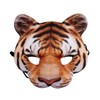 Himine Animals Dressed up Half Face Tiger Mask (Yellow)