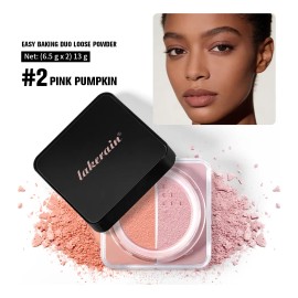 Polvo Suelto Dúo Iluminador Y Corrector, Fijador De Maquilla