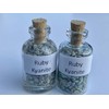  Ruby Kyanite Crystal Mini Gemstone Bottles, Many Different Crystals