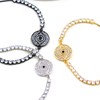 Vivaday Black Plated Evil Eye Bracelet - Cubic Zirconia Protective