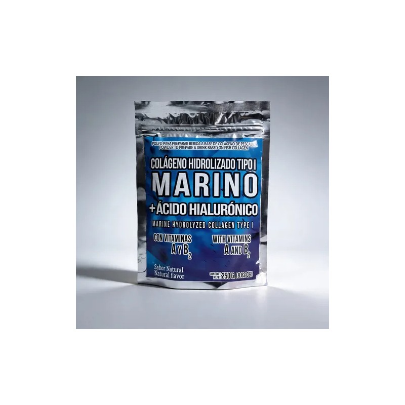 Colágeno Marino Hidrolizado Con Ácido Hialurónico 250g