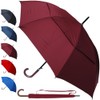 60MPH Windproof Large Strong Umbrella for Rain and Wind -