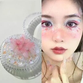 Makeup Jewelry 메이크업 쥬얼리 페이스 큐빅 보석 반짝이 스티커 [인터넷 연예인 눈 장식 (YZ71)] Makeup Jewelry Face Cubic Gem Shimmer Sticker [Internet Celebrity Eye Decoration (YZ71)]