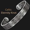 Copper Magnetic Bracelet Men Women Pewter Plated Celtic Copper Bangle