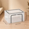 25L Under-Bed Storage Box Transparent PVC Storage Boxes with Lids