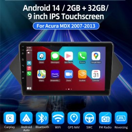 ESSGOO Android 14 For Honda Acura MDX 2007-2013 Car Stereo Radio GPS Navi WIFI RDS 32G