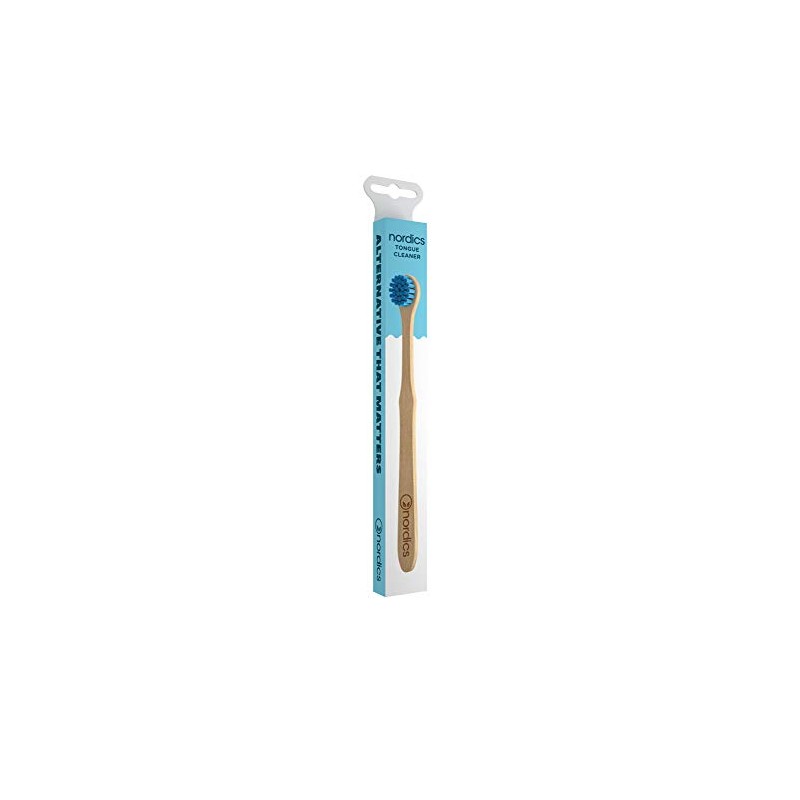 Nordics Organic Care Eco Bamboo Tongue Brush Bristles Blue 14