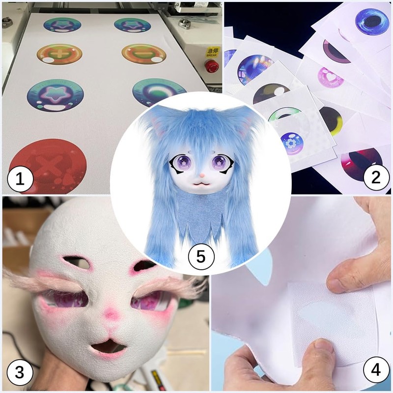GORGECRAFT 1M x 20cm Black Fursuit Eye Mesh Sheet PVC