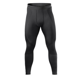 Rehband UD Runner´s Knee/ITBS, Thermal Zone Tights for Men, Compression Tights with Thermal Zones for Running & Athletics, Improves Regeneration, Size:Small Black