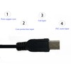 KKPOERT Replacement USB Computer PC Power Charger Cable Black Box