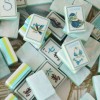 ,Acrylic Luxury Mahjong,American Mahjong Set with 160 Tiles,Aqua Pearl Mahjong