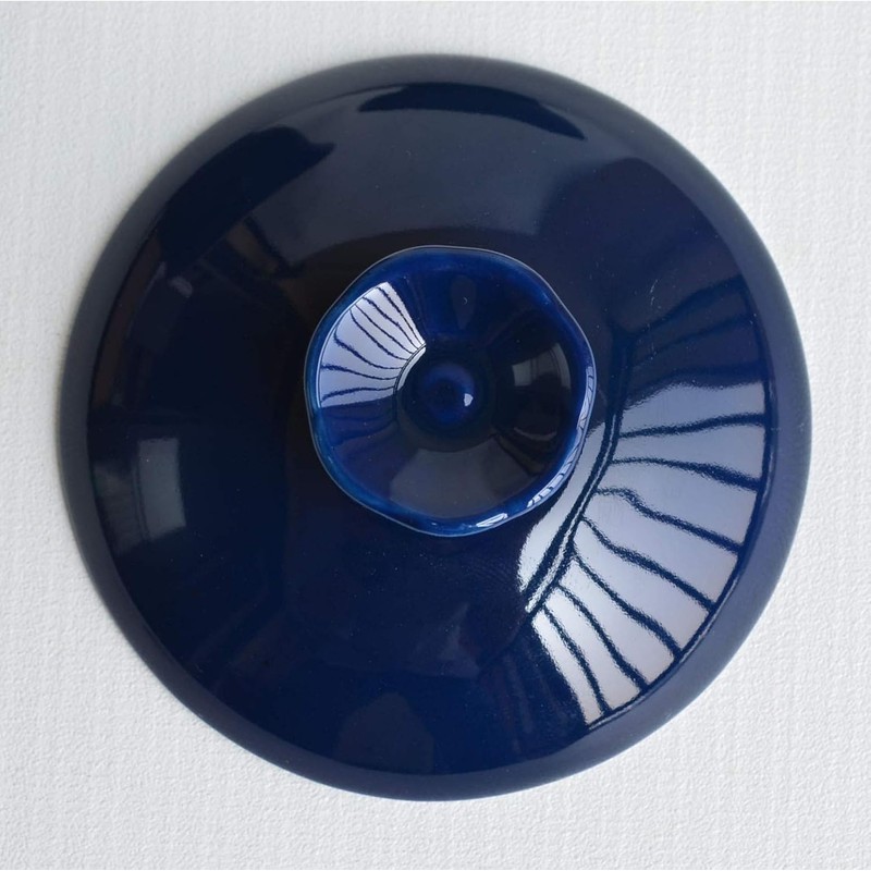 ZHCHSH Bowl 6oz/180ml Blue Glaze Porcelain Cup with Saucer and