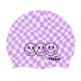 T-Mak Savezone08 Check Smile Silicone Swim Cap BKM5348 (S17511453) / 티막 세이브존08 체크 스마일 실리콘수모 BKM5348 (S17511453)