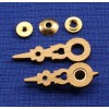 Black Forest Wood Cuckoo Clock Hands Fits Regula For 60 mm or 2 1/4" Dial w/ Nuts