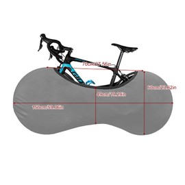 Bicycle Dust Cover, Bicycle Wheel Cover, Bicycle Tyre Cover, Bicycle Protective Cover, Stretch Protection Dust Cover for Mountain Bike, Dustproof Bicycle Cover, Black Tokaneit