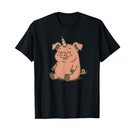 Unicorn Pig Costume for Funny Pigs and Unicorns Lovers T-Shirt