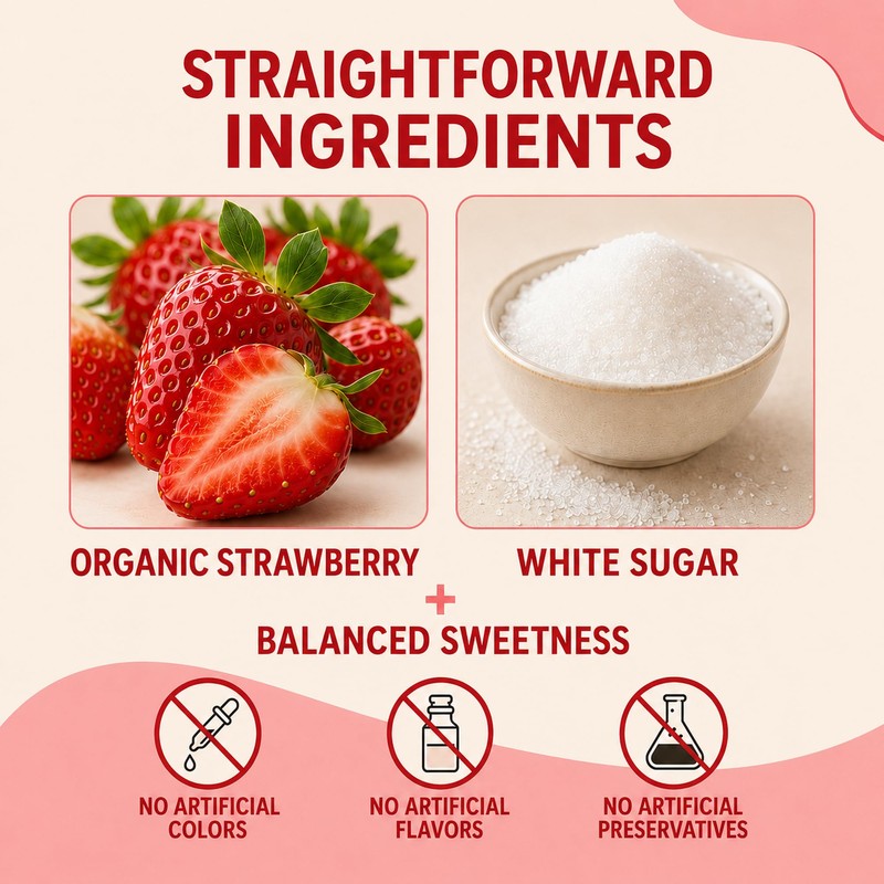Sturelehub Organic Freeze Dried Strawberry Powder 8oz Fresh Taste in