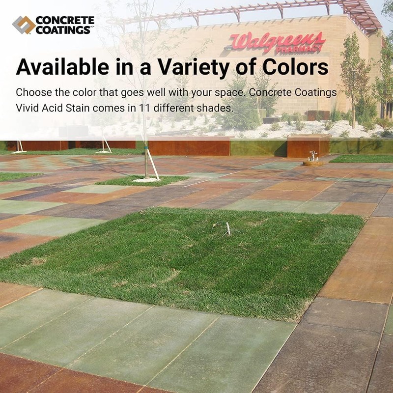 CC Concrete Coatings Vivid Acid Stain for Concrete | Olive