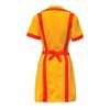Cosplay Costume for Dinner Uniform with Apron Yellow Orange Girls