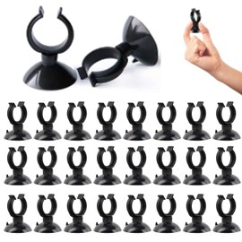 25 Pcs Aquarium Suction Cup Clips, 30mm Fish Tank Hose Holder Clips, Tube Holder for Aquarium Fish Tank Accessories